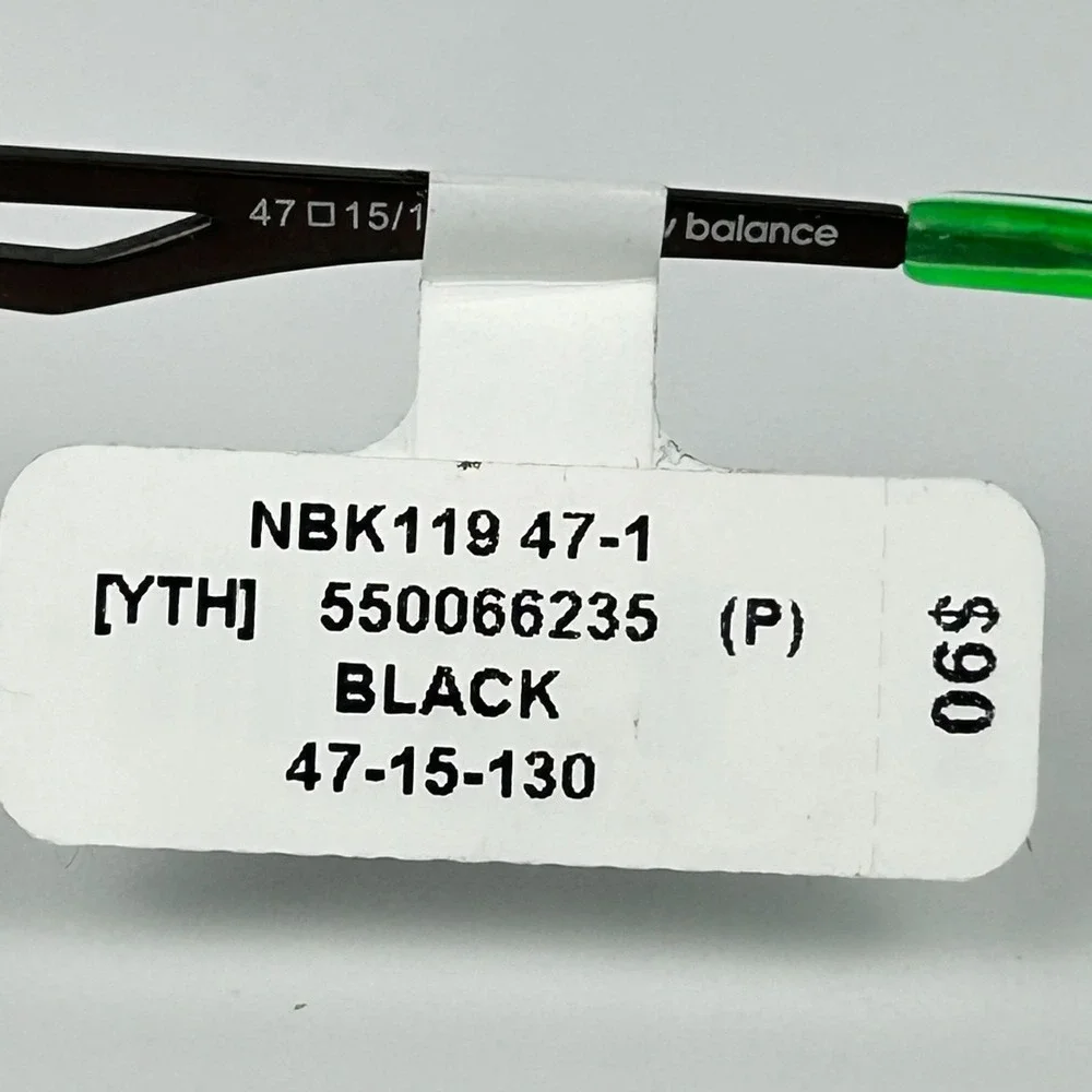 New Balance NBK119-1 Boys Eyeglasses Frame Black Plastic Full Rim 47-15-130 mm